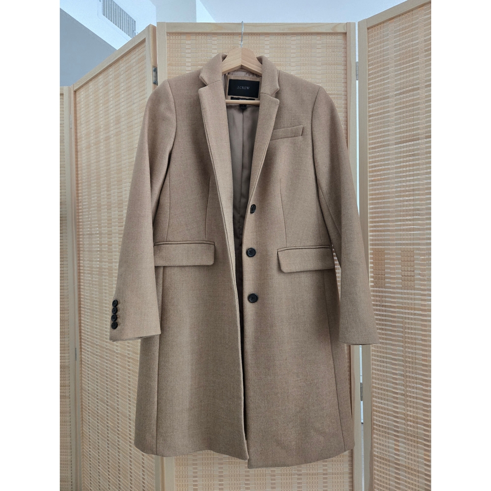 J. Crew Regent Wool Blend Coat In Camel
